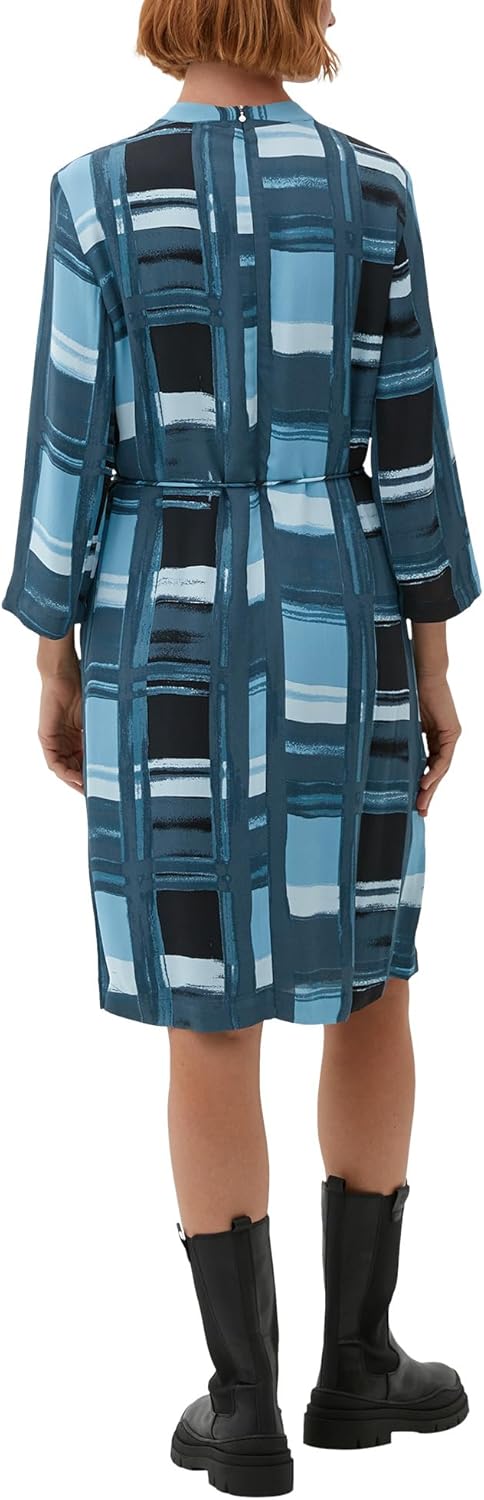 s.Oliver BLACK LABEL Damen 2121470 Kleider kurz 46 Blau 58a7, 46 Blau 58a7