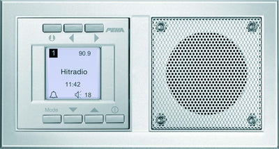 Peha D 20.485.70 Radio Unterputz-Radio im Aura-Design, silber, Silber