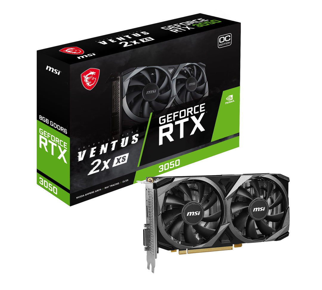 MSI GeForce RTX 3050 Ventus 2X XS 8G OC, GeForce RTX 3050 VENTUS 2X XS 8G OC