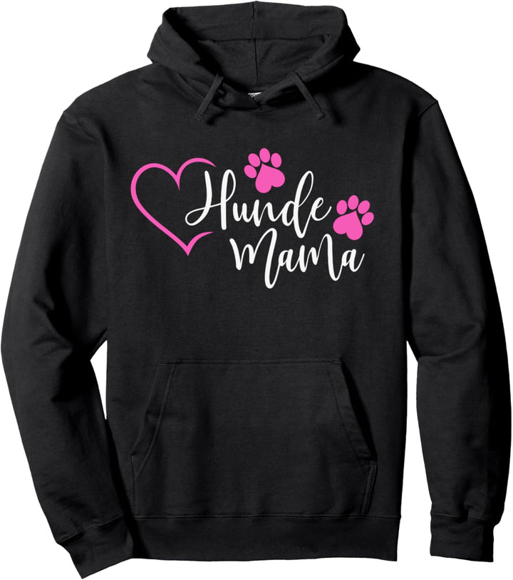 Hundemama Hunde Mama Frauchen Hund Herz Hundebesitzerin Pullover Hoodie