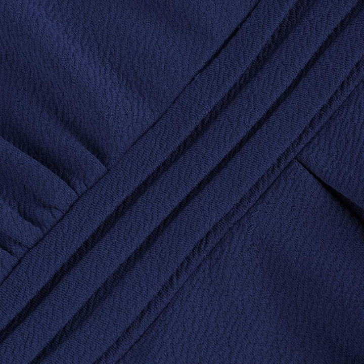 HOMEYEE Damen Vintage 50er Ärmellos Cocktail Retro mit Pocket Flared Kleid A196 L Dunkelblau, L Dunk