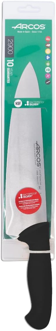 Arcos Chefmesser mit Nitrum Edelstahlklinge 250 mm - Professionelles Mehrzweck-Küchenmesser mit Ergo
