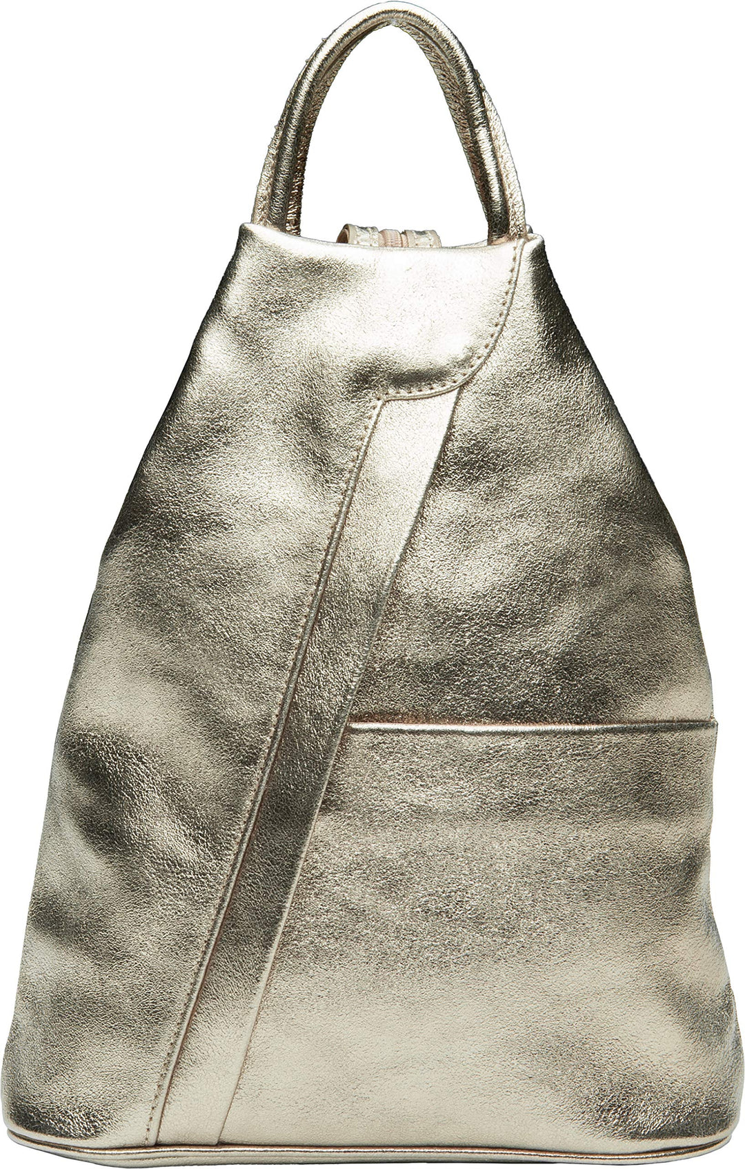 Caspar TL782 2 in 1 Leder Rucksack Handtasche Einheitsgrösse Bronze, Einheitsgrösse Bronze