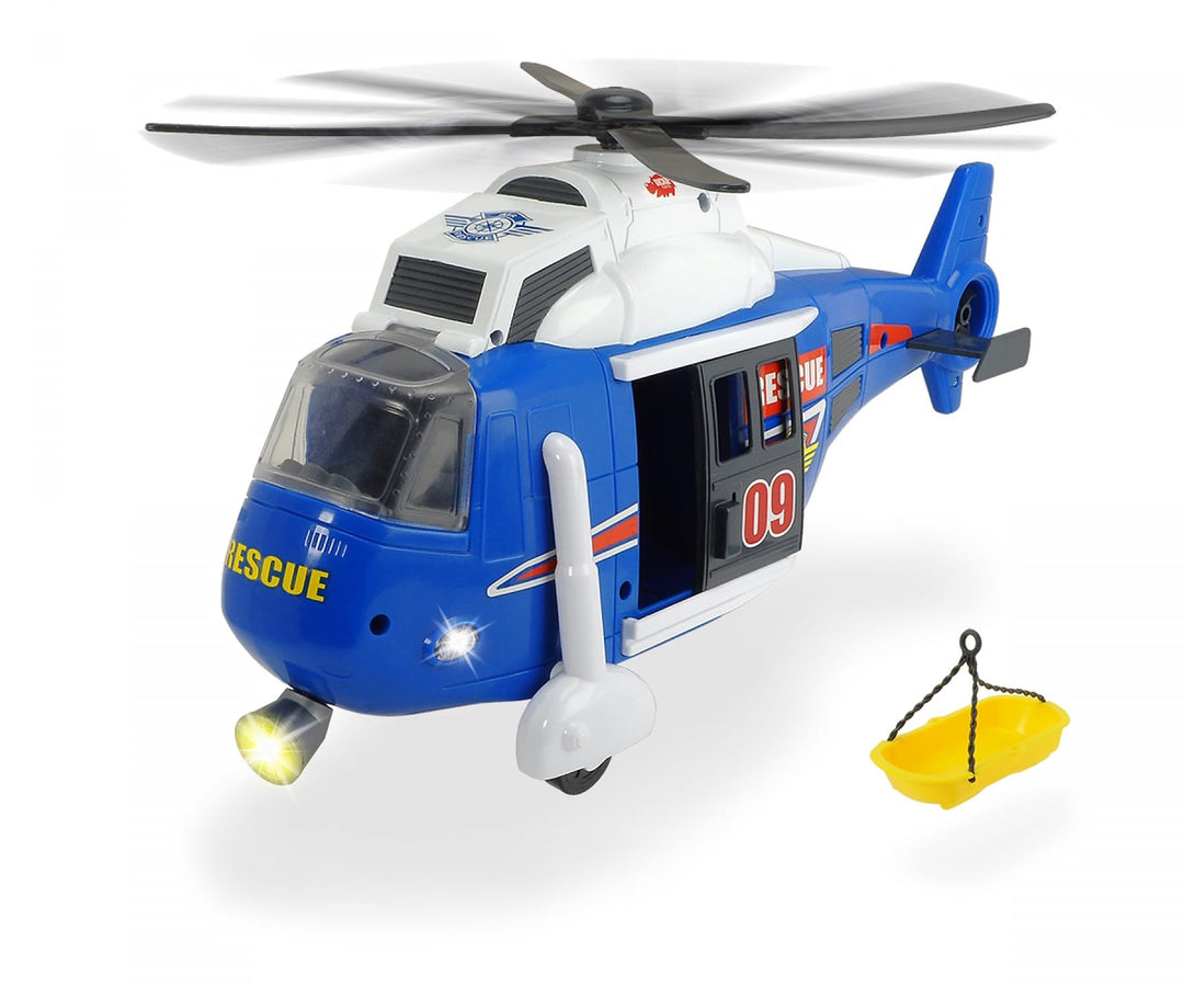 Dickie 203308356 Toys Spielzeughelikopter mit batteriebetriebenen Drehpropeller, Helikopter mit bewe