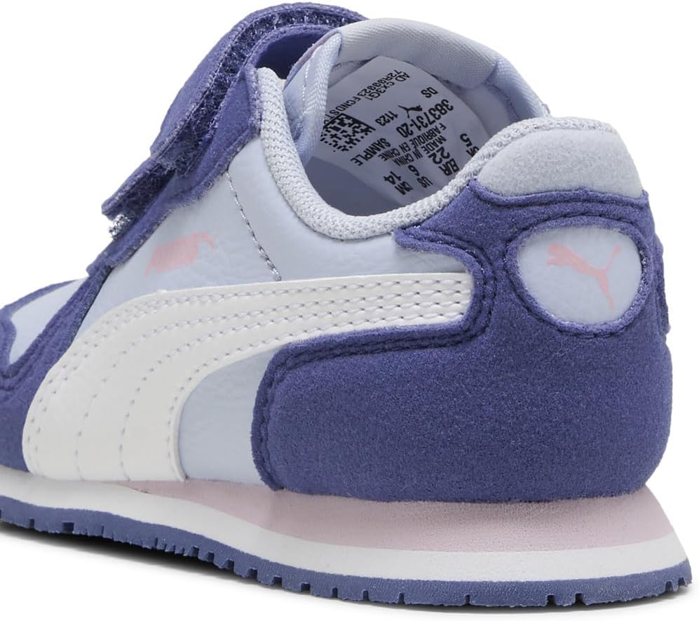 PUMA Unisex Baby Cabana Racer Sl 20 V Inf Sneaker 20 EU Cool Weather Puma White Blue Crystal Rose Ma