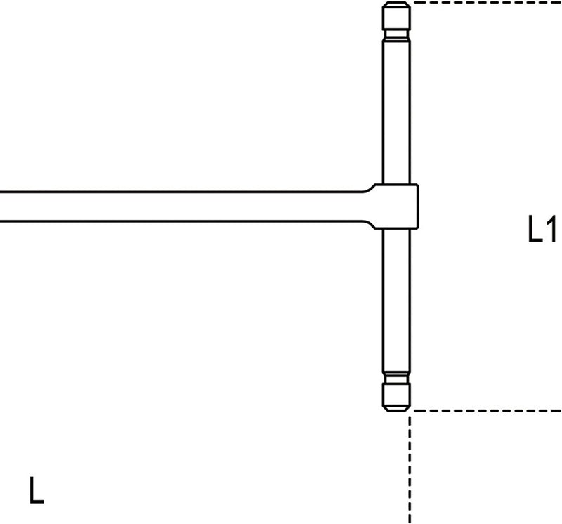 Beta 952 Sechskant-Stiftschlüssel mit Griff, Werkstatt Tool (Werkzeug Masse: 25 10 5 cm, Einstecksch