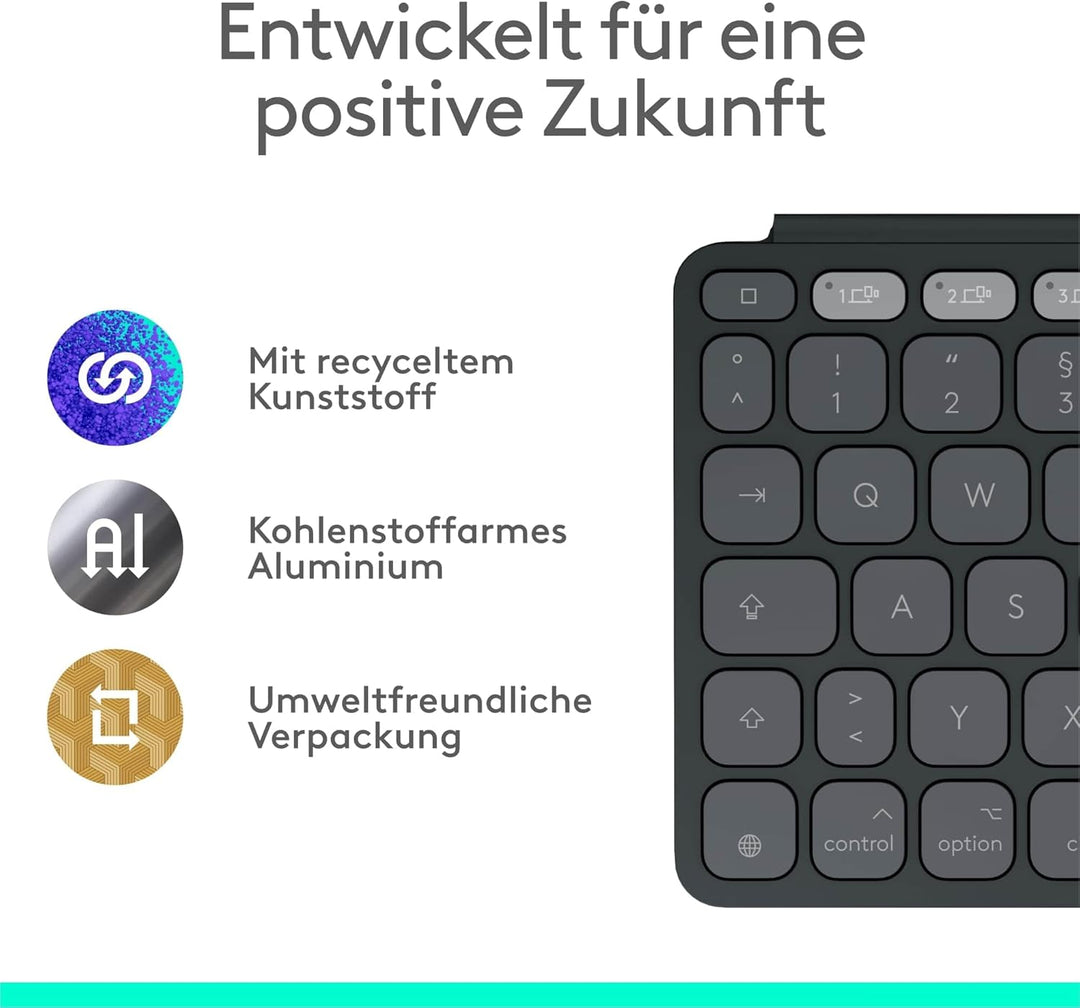 Logitech Keys-to-GO 2 Mobile Bluetooth-Tastatur + Pebble Mouse 2 Bluetooth-Maus M350s, leichtes kabe