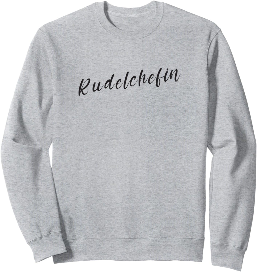 Rudelchefin Damen Frauen Hunde Spruch Sweatshirt