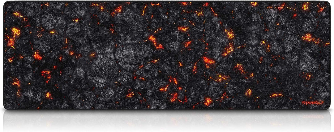 CSL-Computer TITANWOLF Übergrösse Mauspad Gaming Titanwolf 1200x400mm, XXXL Mousepad gross mit Motiv