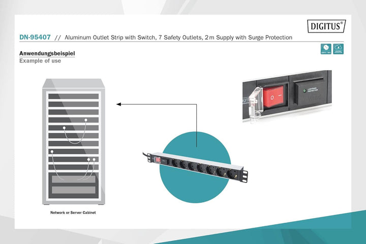 APC APCRBC124 - Ersatzbatterie für Unterbrechungsfreie Notstromversorgung & DIGITUS 19" Steckdosenle