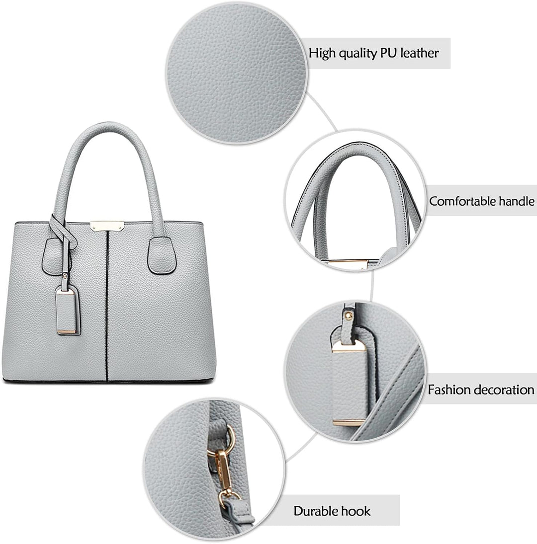 DIRRONA Elegant Damen Handtasche Schultertasche Gross Kapazität Umhängetasche Beiläufig Reise Tasche