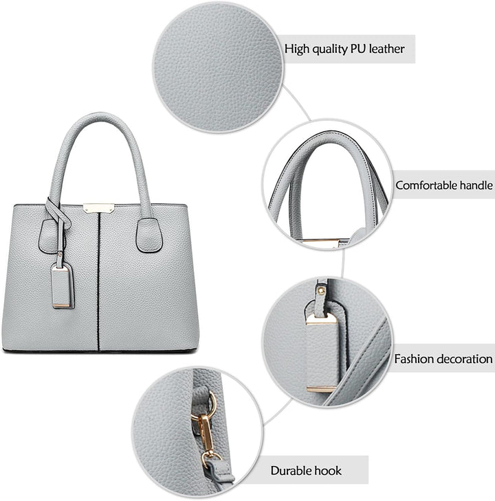 DIRRONA Elegant Damen Handtasche Schultertasche Gross Kapazität Umhängetasche Beiläufig Reise Tasche