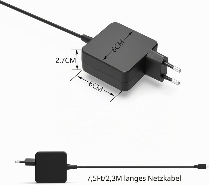 Superer Typ USB-C Ladegerät Passend für Asus Chromebook C423 C423N C423NA C523 C434 C434T C434TA C43