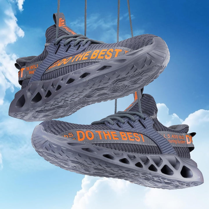 Furuian Sicherheitsschuhe Herren Damen Leicht Arbeitsschuhe Herren sportlich Atmungsaktiv Sneakers m