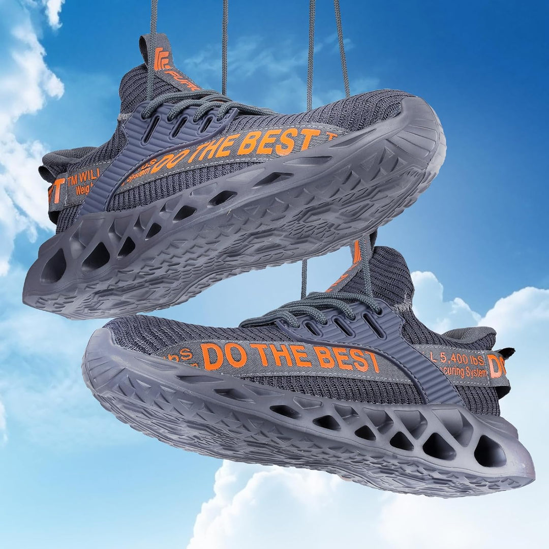 Furuian Sicherheitsschuhe Herren Damen Leicht Arbeitsschuhe Herren sportlich Atmungsaktiv Sneakers m