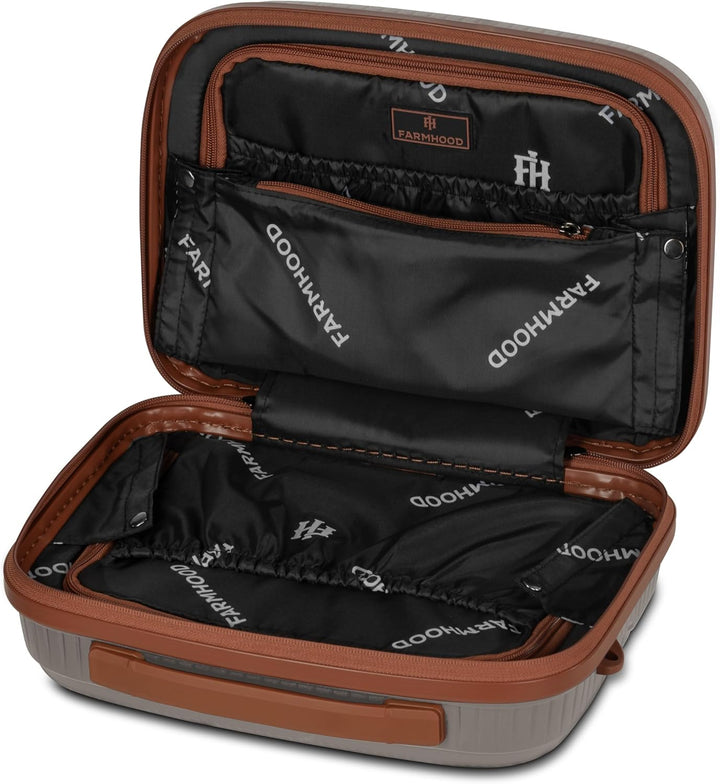 Eco Edition nachhaltiger Hartschalen Handgepäck Kosmetik-Koffer | Stabiles Beauty-Case mit Aufsteckf