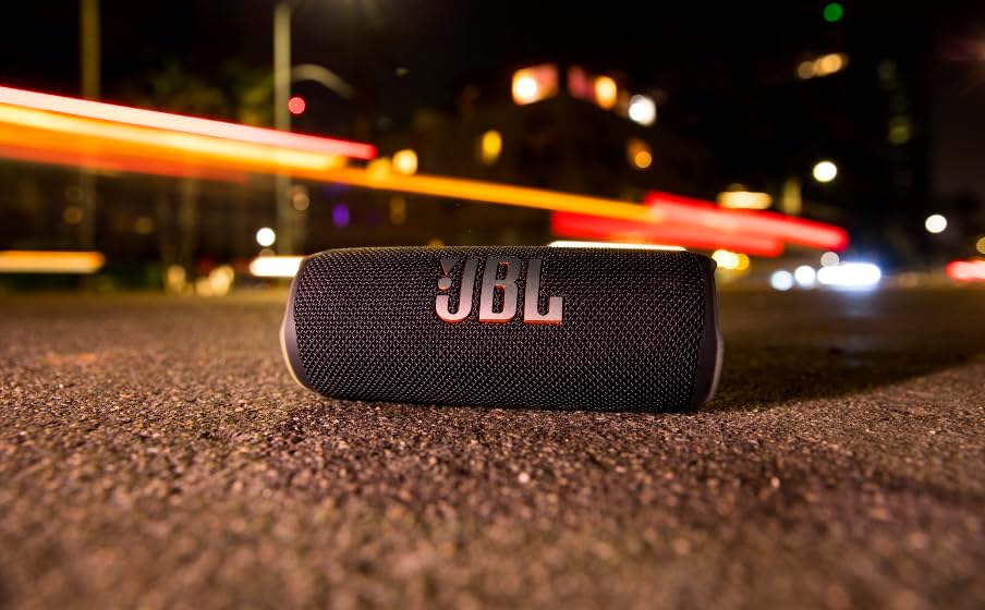 JBL Flip 6 Bluetooth Box in Rot – Wasserdichter, tragbarer Lautsprecher mit 2-Wege-Lautsprechersyste