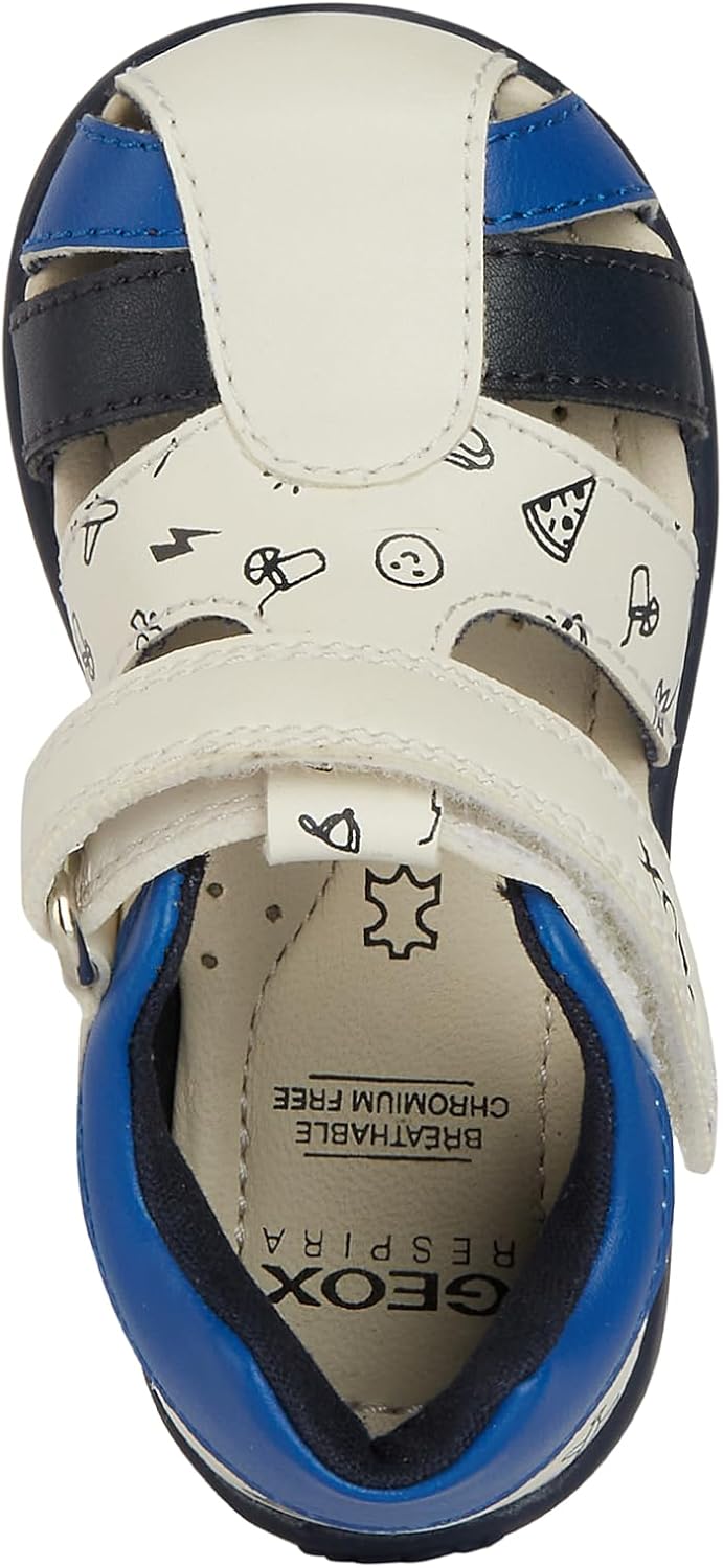 Geox B Elthan Boy C Baby - Jungen Erste Schritte 23 EU White Royal, 23 EU White Royal