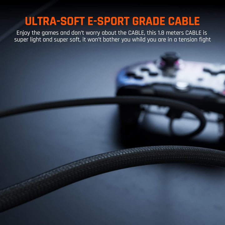 Black Shark BIGBIG WON verdrahteter Controller für PC Gaming,Switch Controller mit 6-Achsen Gyro,Mak