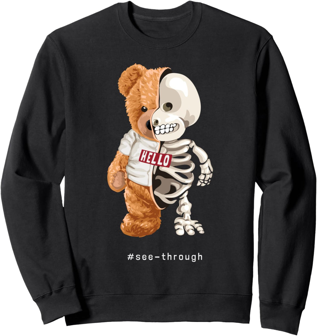 Hello Bear Halloween Novelty Graphic Tees & Cool Designs Sweatshirt