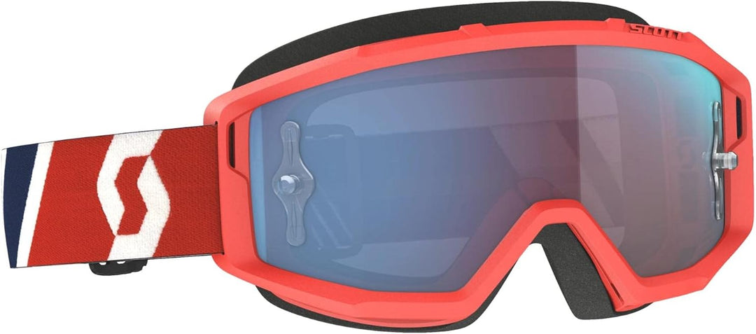 Scott Primal MX Goggle Cross/MTB Brille rot/blau/blau chrom works