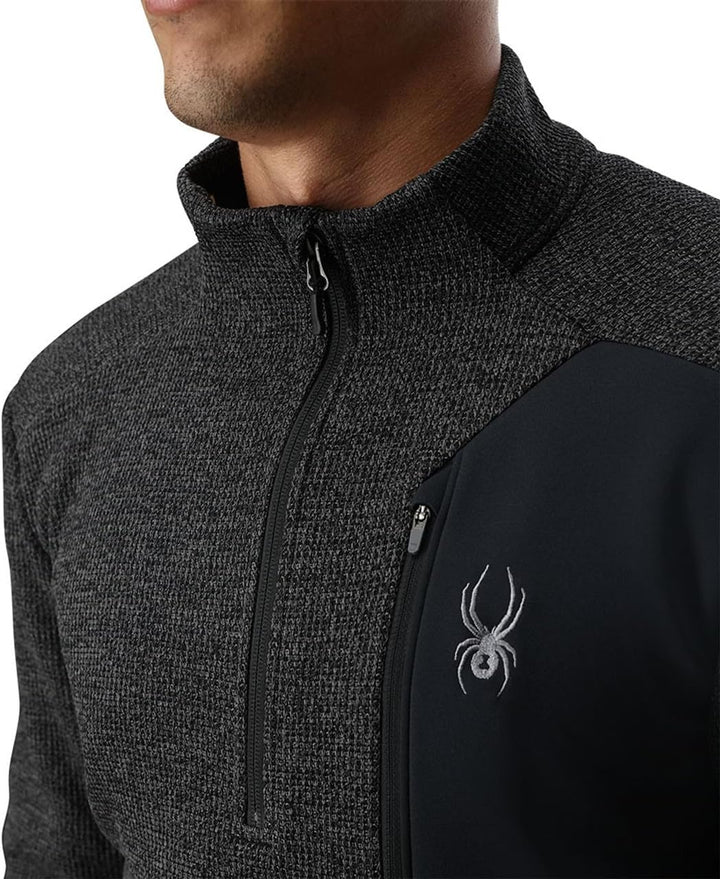Spyder Herren Bandit 1/2 Zip Fleecejacke S Grau - Limestone, S Grau - Limestone