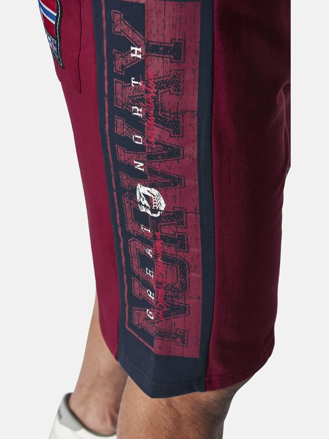 Jan Vanderstorm Herren Doppelpack Jogginghose Haral Kurze Hose Casual Shorts L Dunkelrot, L Dunkelro