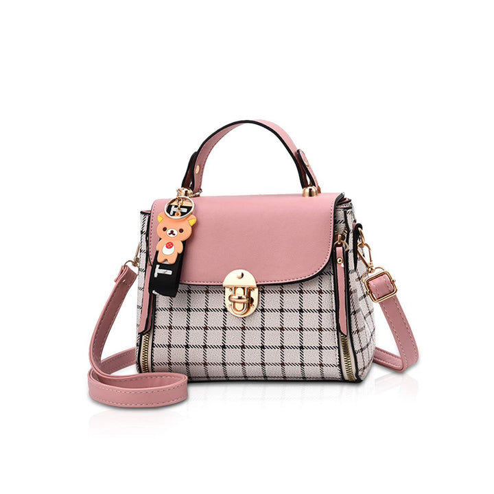 NICOLE&amp;DORIS Handtaschen für Damen Niedliche Umhängetasche Mädchen Reissverschluss Handtasche PU Led