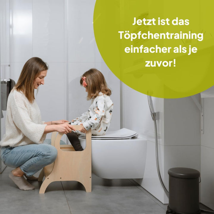 Ette Tete MIIMO • Höhenverstellbarer Tritthocker für Kleinkinder • Toilettenhocker für das Töpfchent