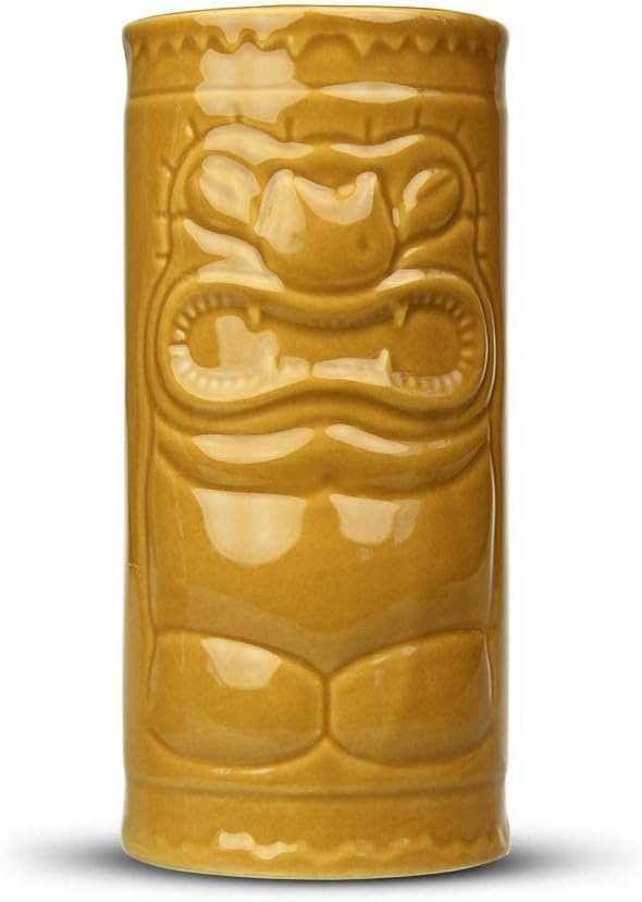 Monsterzeug Tiki Becher Set: Bunte Tiki Gläser aus Keramik, Hawaii Cocktailgläser für Tiki Bar, Cock