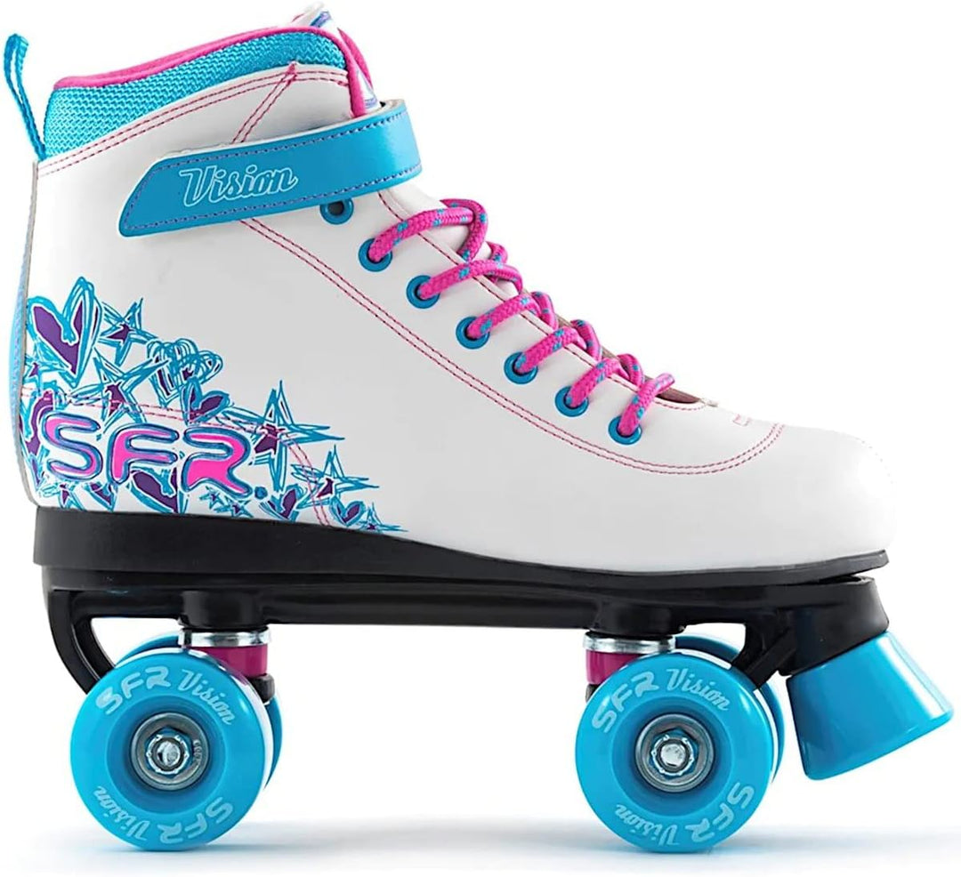 SFR Vision II Quad Skates, white-blue - 38