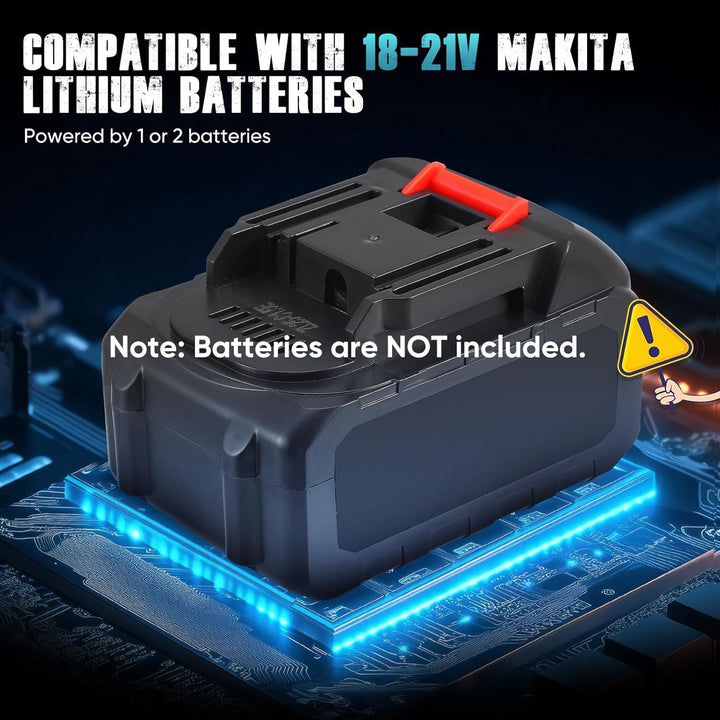 Mörtelrührer Elektrisch, 3100W kompatibel mit 18-21V Batterie （ohne Batterie）Zementmischer mit 6 Ges