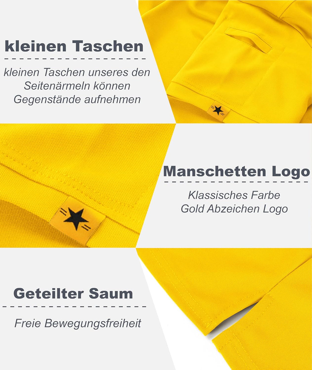igeekwell Poloshirt Herren Kurzarm Atmungsaktives Golf-Polo-Hemd Summer Poloshirts Männer mit Brille