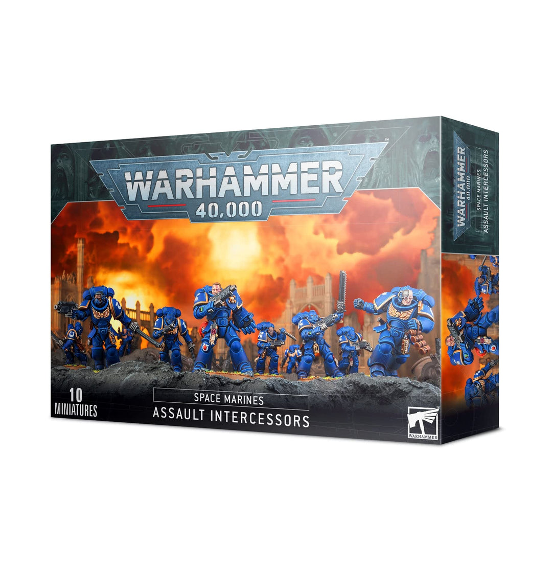 Games Workshop - Warhammer 40.000 - Space Marines: Assault Intercessors, Schwarz