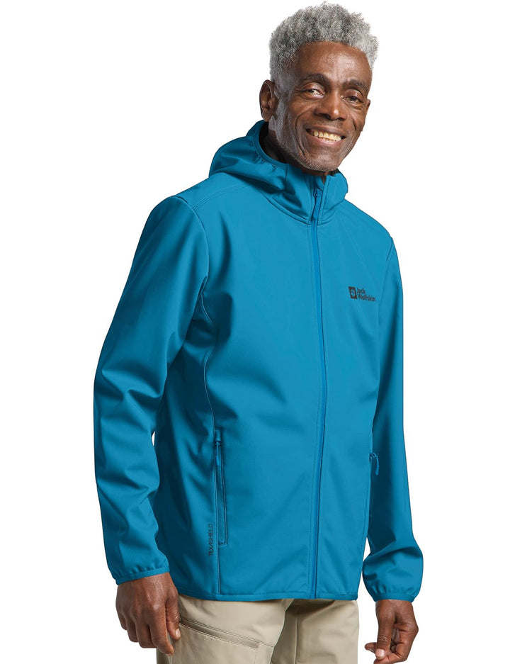 Jack Wolfskin Herren Bornberg Hoody M Softshelljacke S aurora blue, S aurora blue