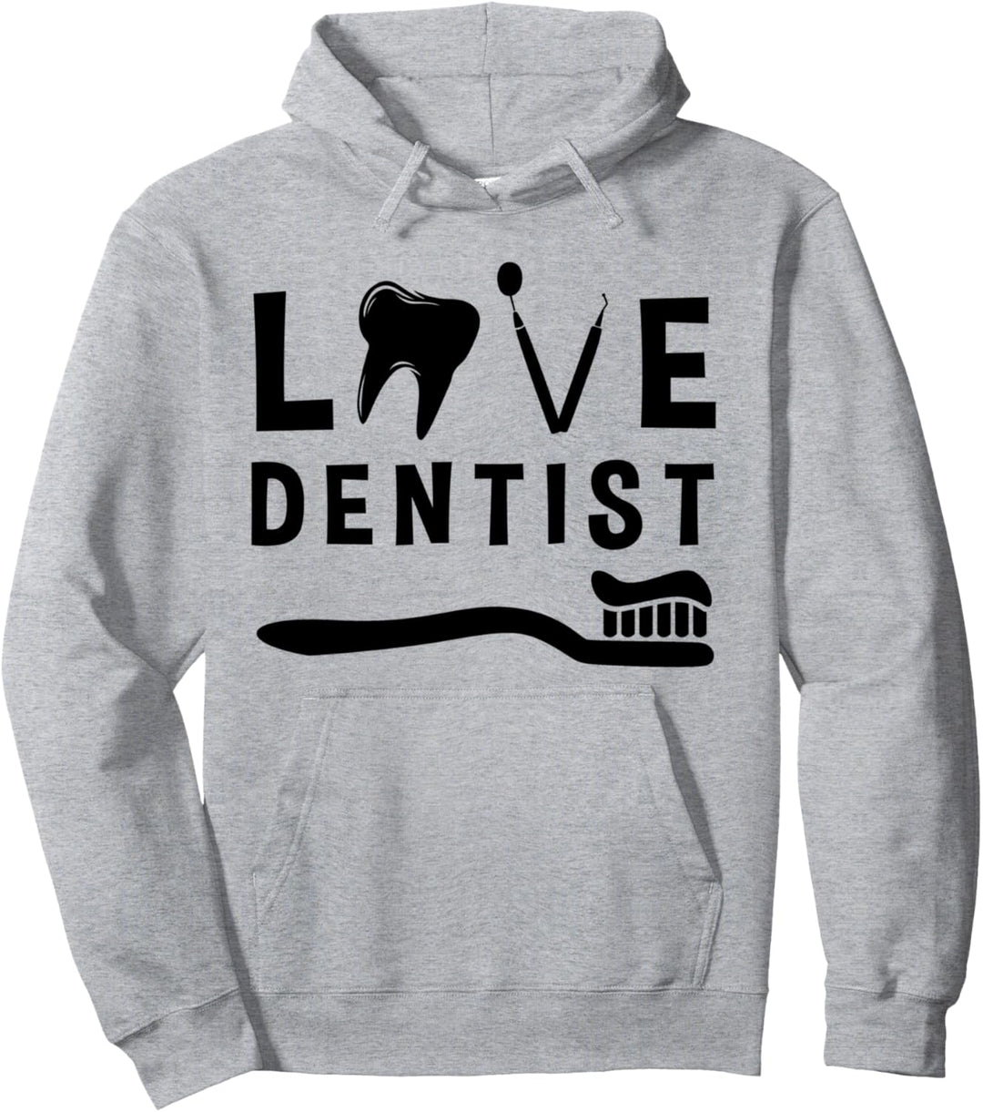 Zahnarzt – Design mit Zähnen und Zahnbürsten. Pullover Hoodie