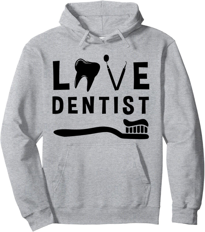 Zahnarzt – Design mit Zähnen und Zahnbürsten. Pullover Hoodie