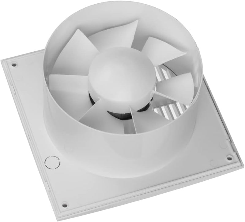 EUROPLAST Ø 125mm Wandventilator Lüfter Abluft Ventilator Küche WC Bad - mit Timer/Nachlauf - Kunsts