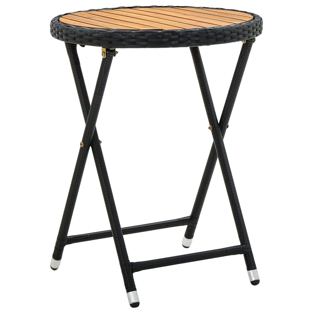 vidaXL Akazienholz Massiv Beistelltisch Gartentisch Klapptisch Gartenmöbel Balkontisch Teetisch Tisc
