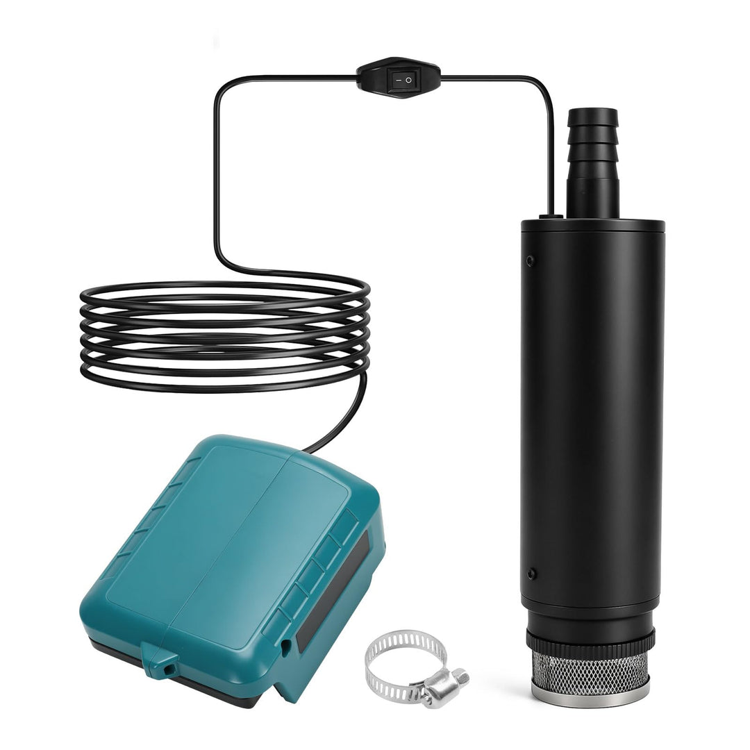 Kabellose Tauchpumpe, kompatibel mit Makita 18V Akku, Mini-Wasser-Öl-Pumpenadapter, Dieselöl-Wasser-