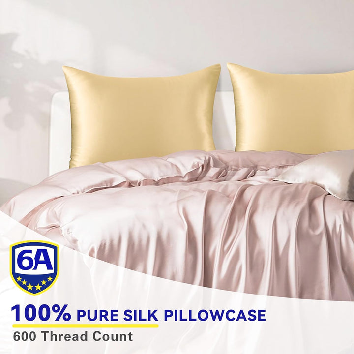 Seidenkissenbezug Jaciu Silk Pillowcase 21 Momme beidseitiger Seidenkissenbezug Kissenbezug Versteck