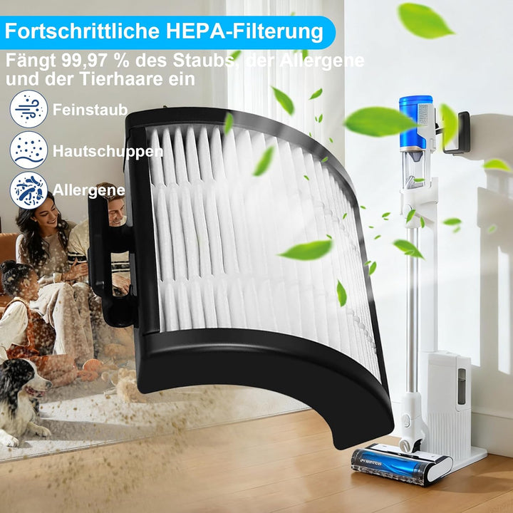 Komplettes IW3612EU Filter für Shark Detect Pro Akku-Staubsauger mit Auto-Empty System IW3612EU IW36
