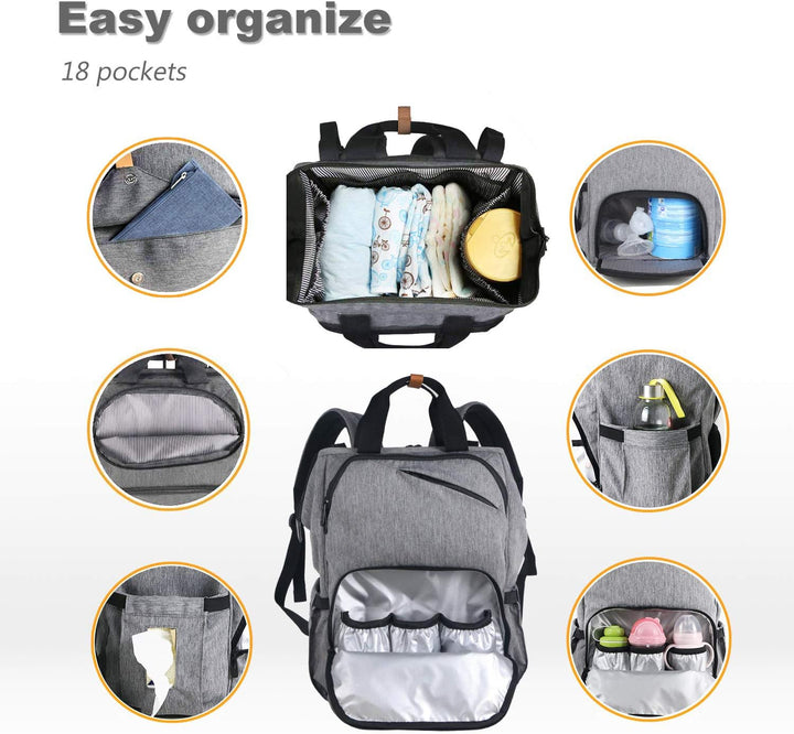 Hap Tim Baby Wickelrucksack Wickeltasche/Rucksack - Multifunktions-Designer Windeltaschen Grosse Kap