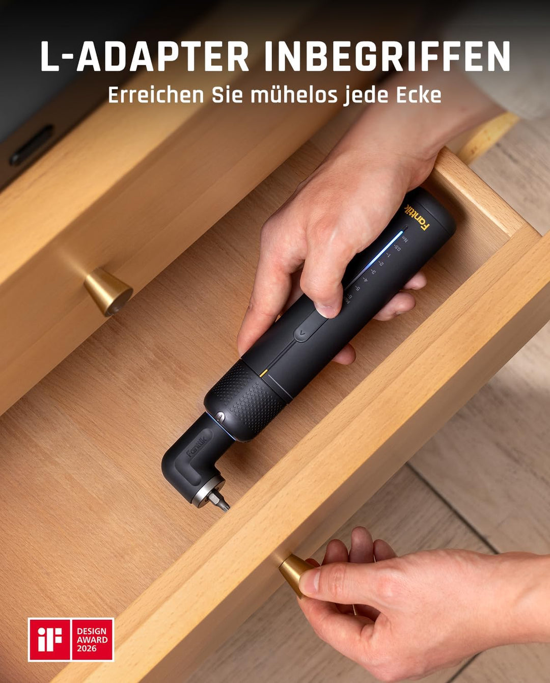 Fanttik S2 Pro 3,7V Elektroschrauber, Akku-Schrauberset, 7 Drehmoment (0,5 bis 6 Nm), 20 magnetische