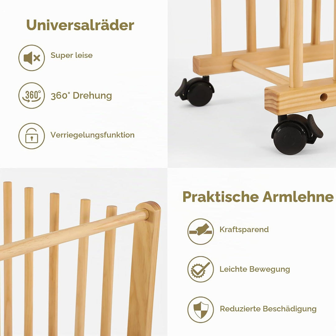 VISWIN Art Storage Rack, Art Canvas Storage, Canvas Boards Rack Art Storage mit Handle &amp; Caster Whee