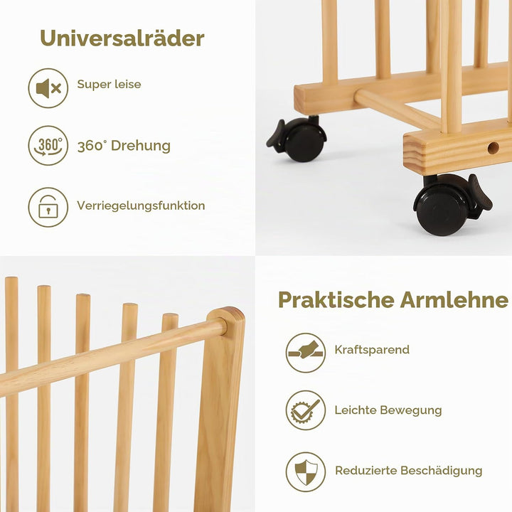 VISWIN Art Storage Rack, Art Canvas Storage, Canvas Boards Rack Art Storage mit Handle &amp; Caster Whee
