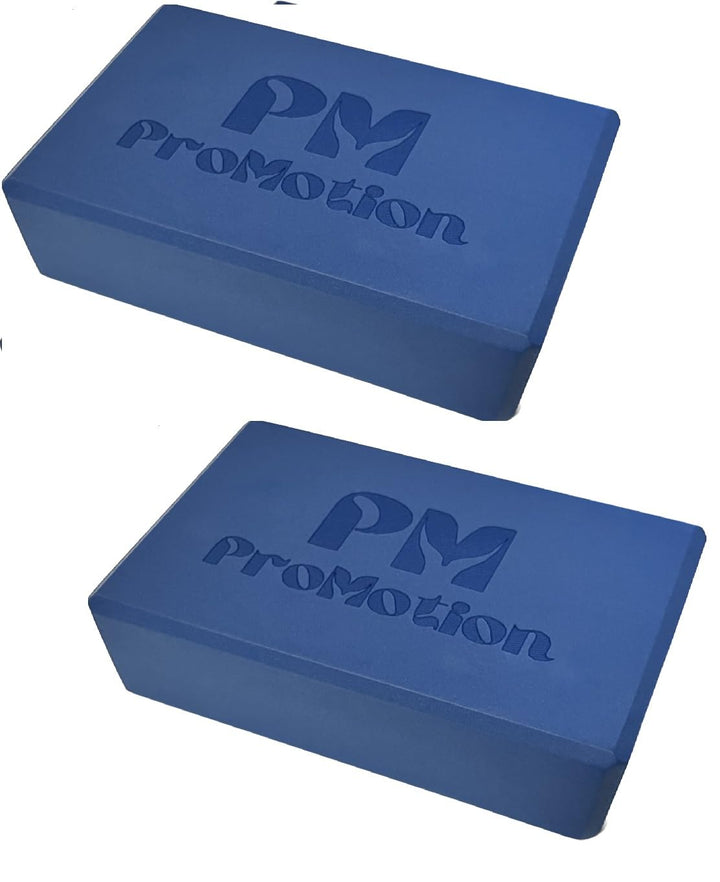 PM ProMotion Yoga Blöcke 2er Set aus Eva Schaumstoff 190g Yogaklotz Yoga oder Pilates Meditiation Fi