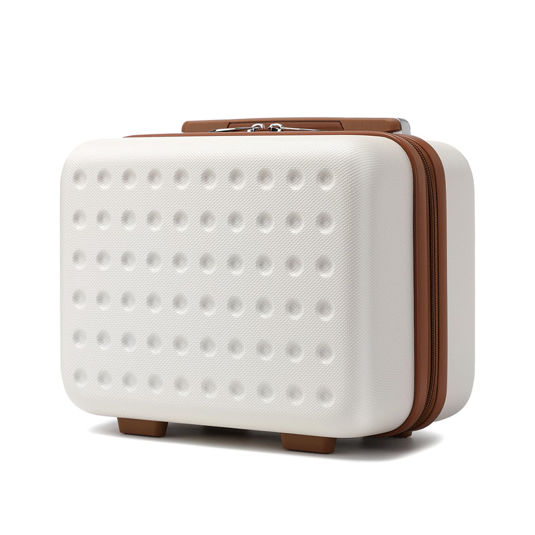 KONO Kosmetikkoffer Schminkkoffer Leicht Handgepäck Tragbar Beautycase Damen ABS+PC Make Up Koffer m