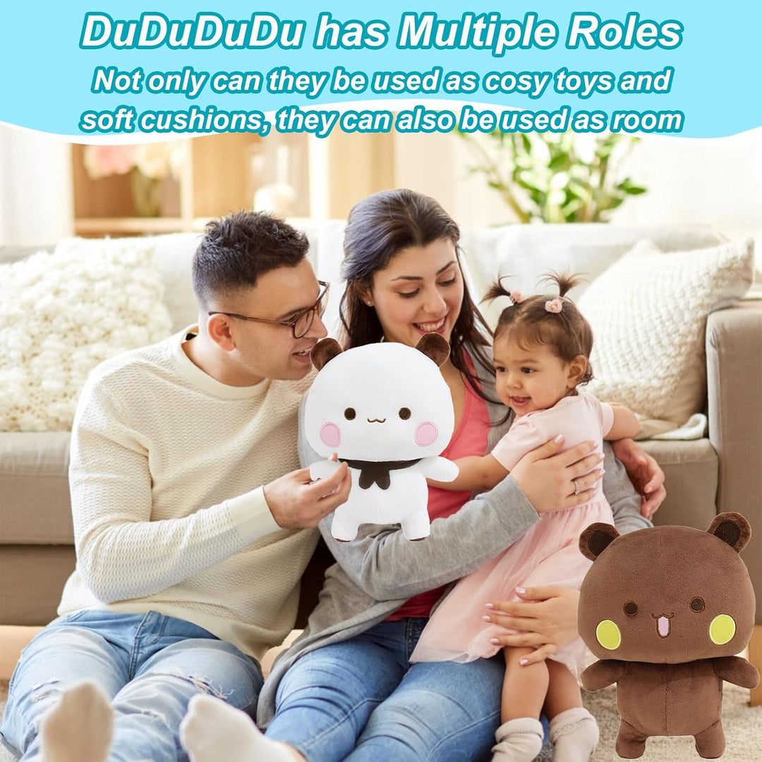 2 Stück Bubu Dudu Kuscheltier, Bubu Dudu Plüsch, Dubu Bubu, Bär Panda Bu-bu Du-du Kuscheltier, Panda