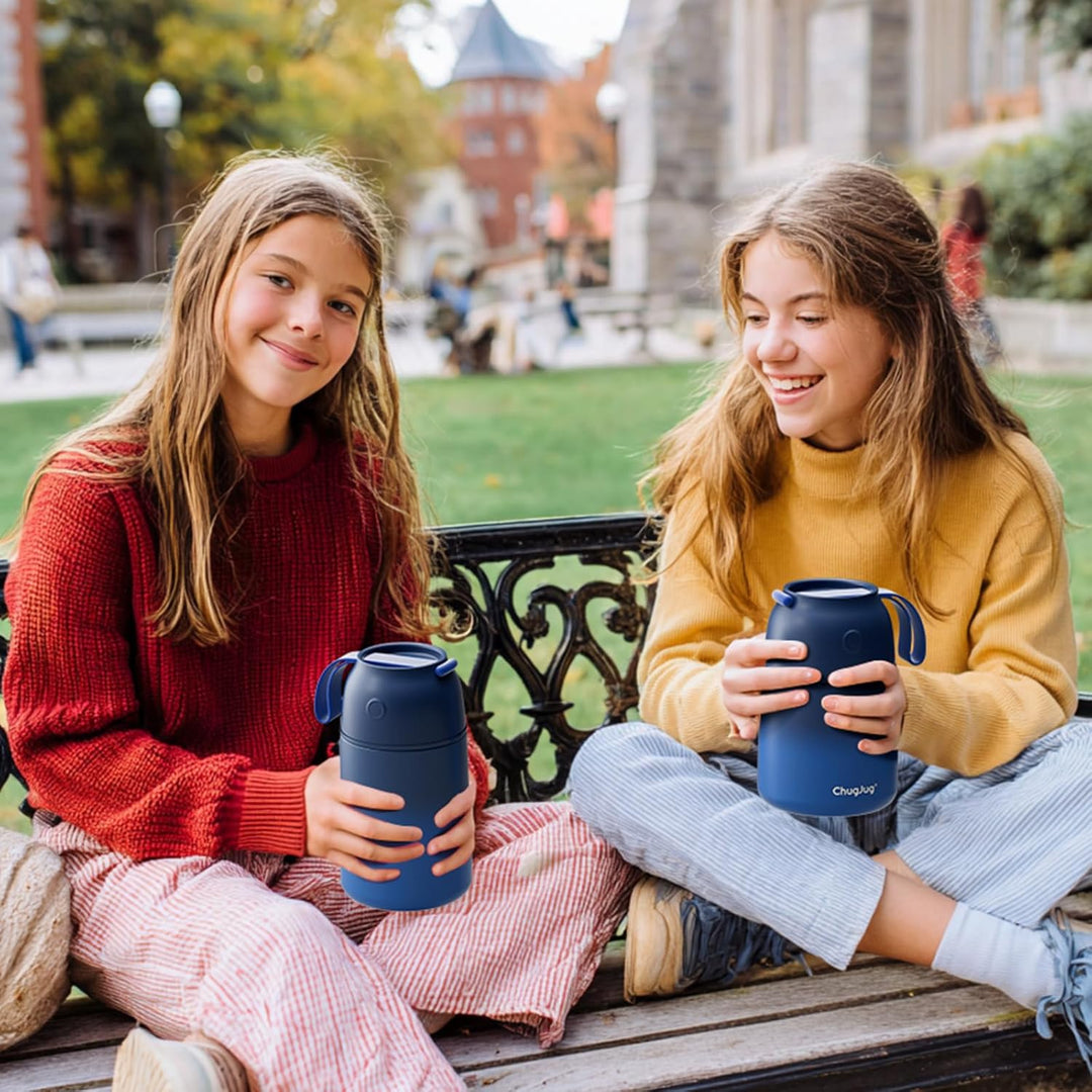 Thermobehälter für Essen 530ml, Edelstahl Thermobecher für Essen Warmhaltebehälter mit Löffel, Ausla